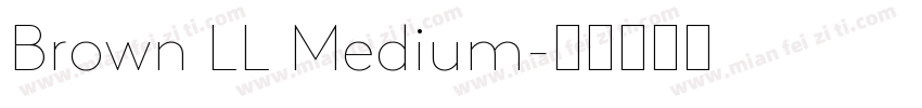 Brown LL Medium字体转换